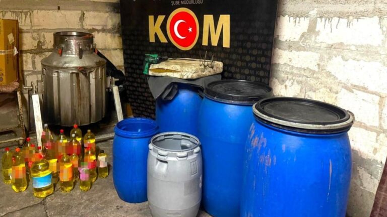 Yalova’da 68 litre sahte alkol ele geçirildi