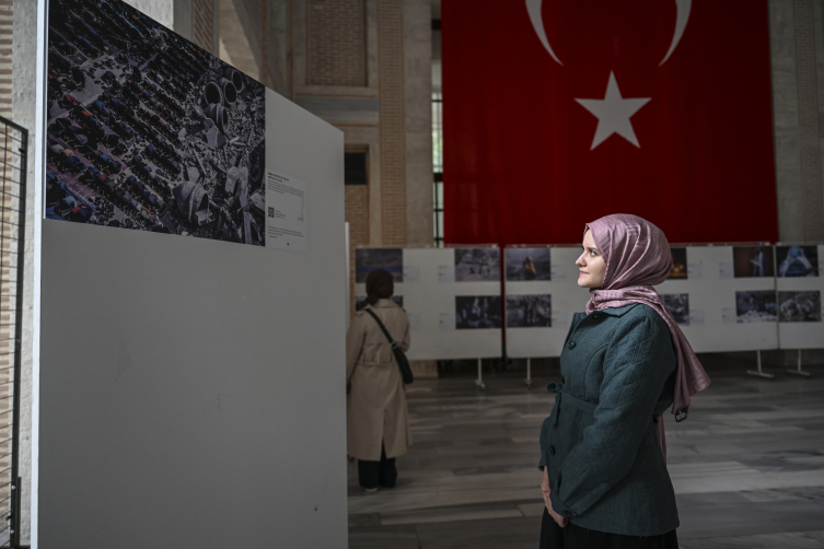 "Gazze Mahkemesi: son oturum" programda "Duruşma" sergiye büyük ilgi
