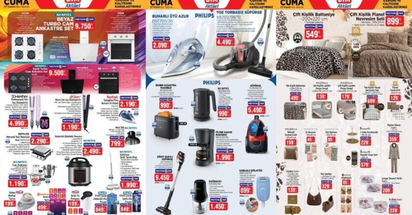 BİM’in 7 Kasım Cuma Aktüel Ürünler Kataloğu: Süpürge, Televizyon, Tencere ve Nevresim Fırsatları!