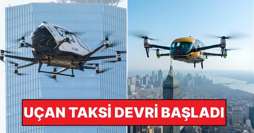 Kuryeler için Yeni Bir Dönem: Çin’de Uçan Taksi ve Drone ile Yemek Teslimatı Başladı!